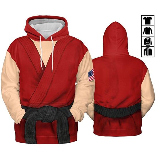 Discover Street Warrior Costume, Cosplay video Game shirt, Ken Street 3D Costume