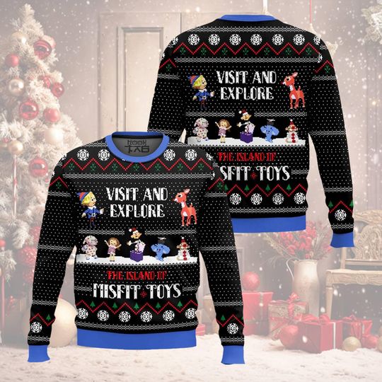 Discover Misfit Toys Ugly Christmas Sweatshirt, Rudolphs The Red Nosed Reindeer Ugly Xmas