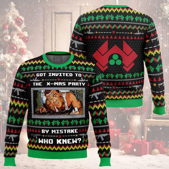 Discover Die Hard Christmas Party Ugly Sweater for the Holidays