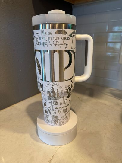 Discover Pop Singer TS Tortured Poets Inspired Engraved 40 oz Tumbler