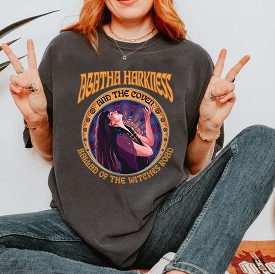 Discover Agatha Harkness All Along Shirt, Agatha Harkness And The Coven Ballad Of The Witches Road Shirt
