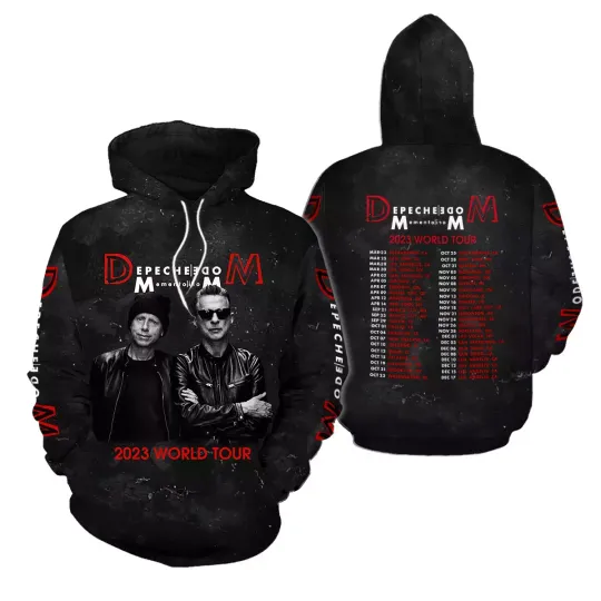 Discover Depeche Mode Band Memento Mori Tour 2023 3D Hoodie All Over Printed