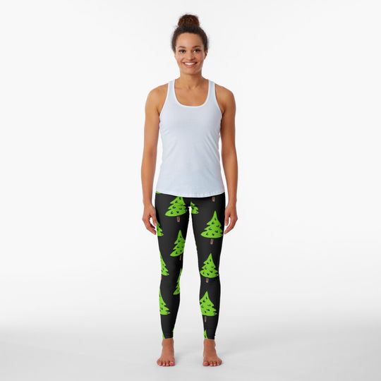 Discover Christmas tree Pattern Leggings