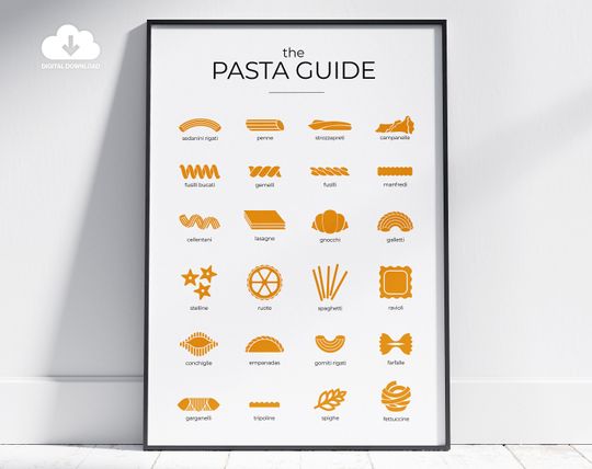 Discover Encyclopedia Of Pasta Premium Matte Vertical Poster