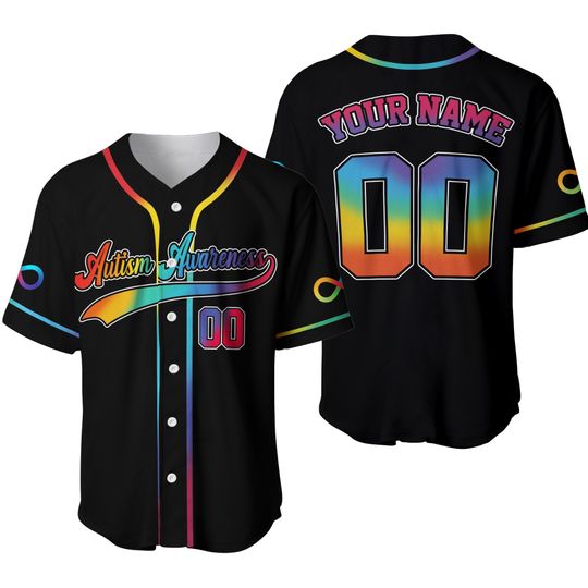 Discover Personalized Autism Awareness Baseball Jersey