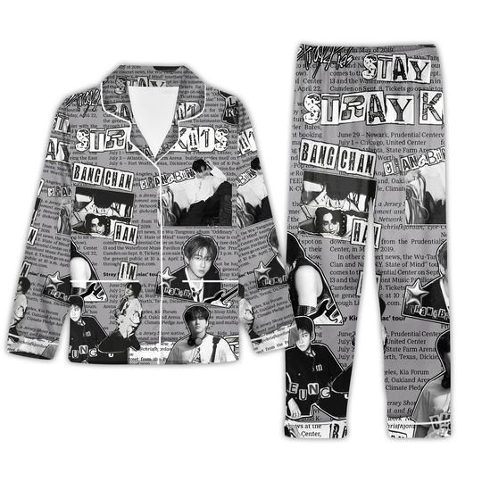 Discover Stray Kids Pajama Set, Kpop Bang Chan Lee Know Hyunjin Han Felix Christmas Pajamas