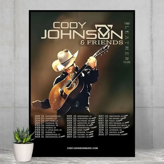 Discover Cody Johnsonn The Leather Tour 2024 Poster