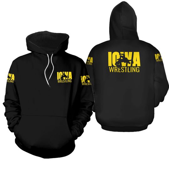 Discover Iowa Wrestling Freestyle Wrestler Gift The Hawkeye 3D Hoodies