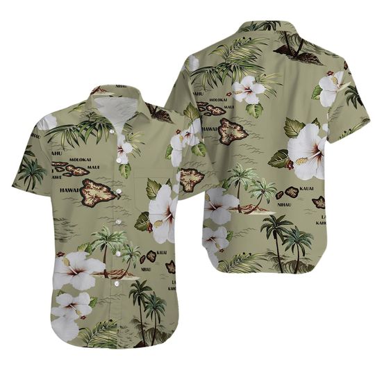Discover Pacific Legend Tropical Shirts Hawaiian Maps