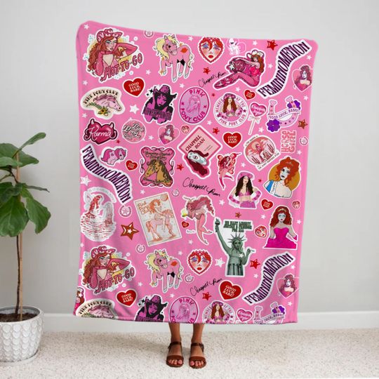 Discover WLW Pride Music Blanket, Pink Blanket Pony Club Throw Blanket, Gifts for Fan