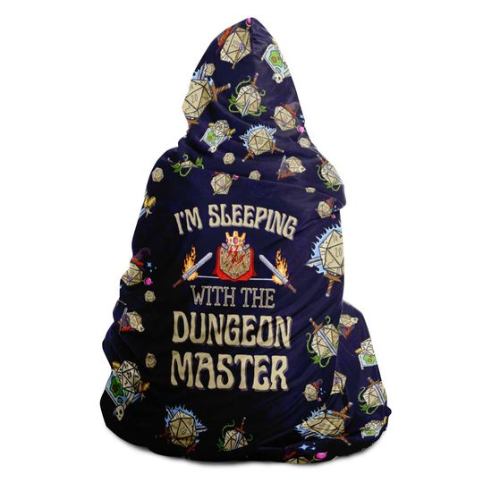 Discover DND Hooded Blanket, Dungeon Master Gift, Funny DM Hooded Blanket