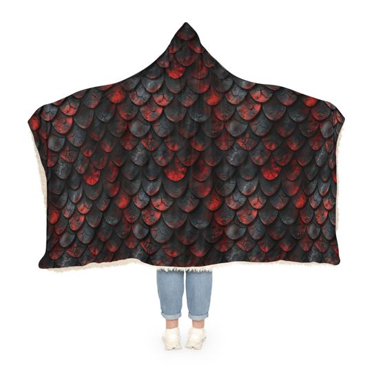 Discover Dragon Hooded Blanket, Fantasy Hooded Blanket
