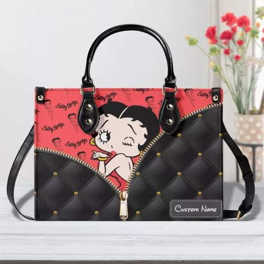 Discover Betty Boop Leather Handbag,Betty Boop Lover's Handbag,Custom Leather Bag