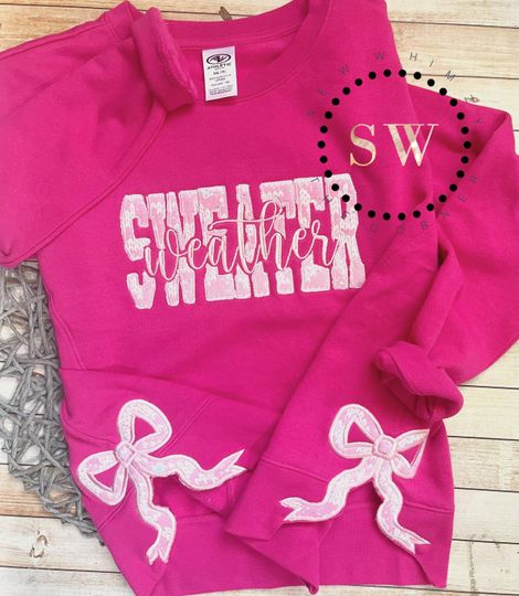 Discover Sweater Weather Sweatshirt- Adult cozy hoodie- Winter shirt- Side Bow