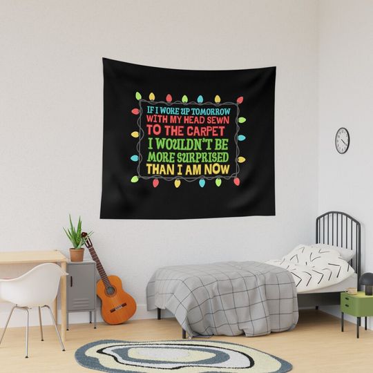 Discover Christmas Vacation Funny Quotes Clark and Cousin Eddie Tapestry