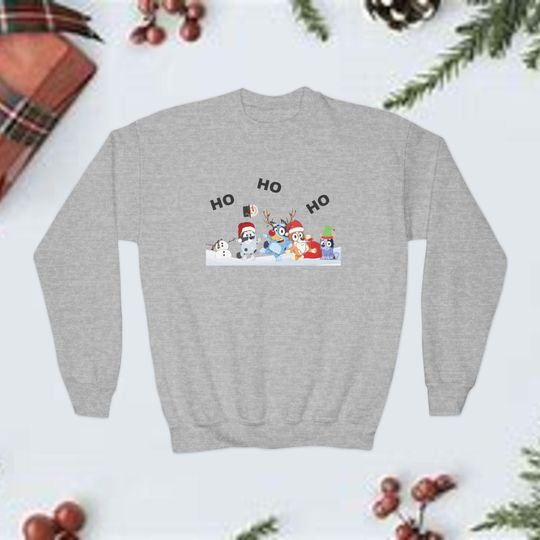 Discover BlueyDad Christmas Sweatshirt, Festive Children's Pullover