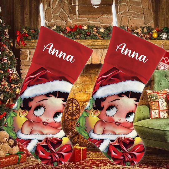 Discover Betty Boop Stocking Personalized Christmas