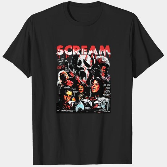 Discover Limited Vintage Scream Movie T-Shirt, Scream Halloween T-Shirt, Gift For Woman and Man Unisex T-Shirt