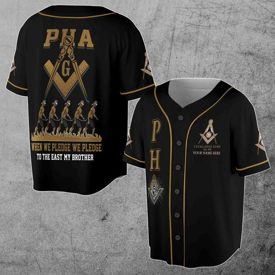 Discover Customize Lodge Name, Name and Number PHA Baseball Shirt 3D Baseball Jersey Size S-5XL