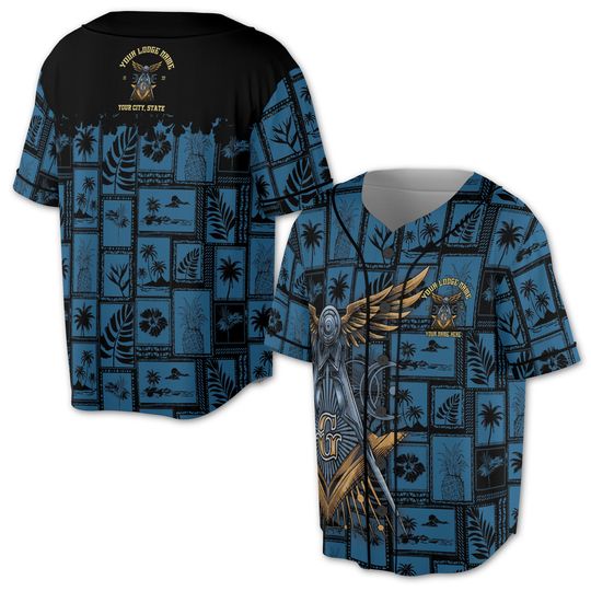 Discover Customized Freemasonry Masonic Vintage Picture Baseball Jersey S-5XL