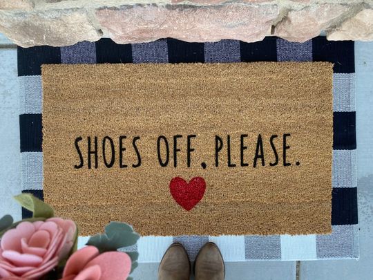 Discover Shoes off, please Doormats, Funny Doormat