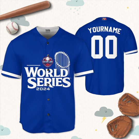 Discover Customized baseball jersey Los Angeles world series champions 2024