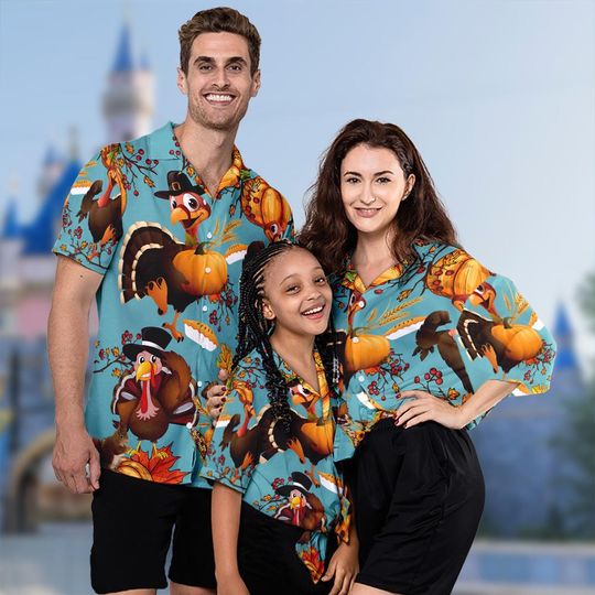Discover Thanksgiving Turkey Hawaiian Shirt for Holiday Celebrations