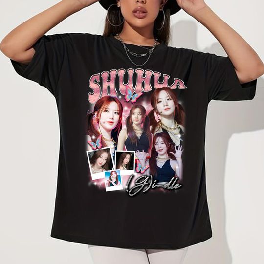 Discover Shuhua Gidle Graphic T-shirt, GIDLE i-DOL World Tour T-shirt, G-Idle I Sway Album Shirt