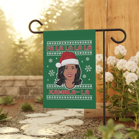 Discover Kamala Harris Christmas Garden Flag