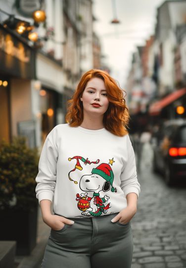 Discover Christmas Snoopy Unisex Sweatshirt, Holiday New Year Sweatshirt
