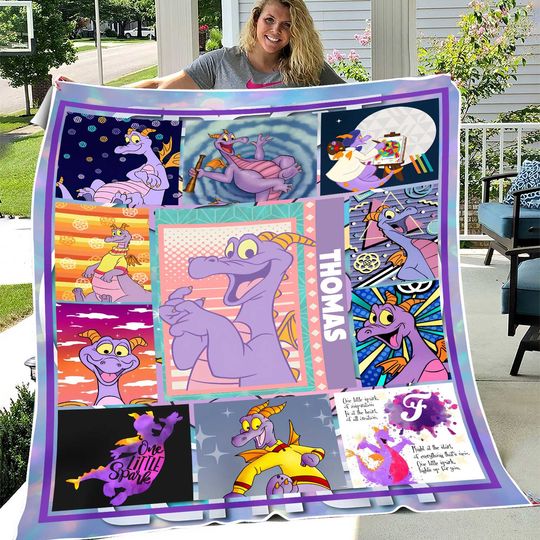 Discover Personalized Figment Dragon Blanket, Dragon Figment Lovers Blanket
