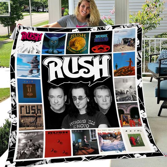 Discover Rush Albums Cover  Fleece Blanket, Rush Fleece Blanket