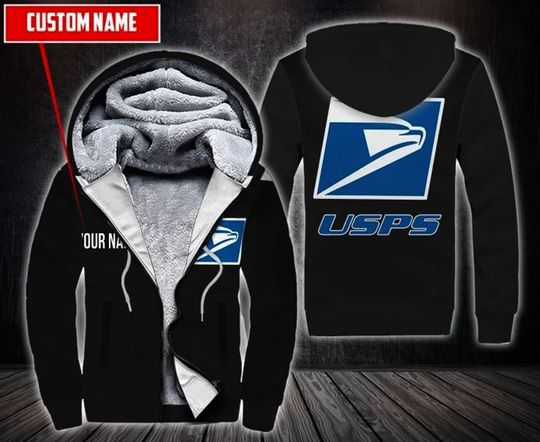 Discover Personalized Postal Service Fleece Hoodie