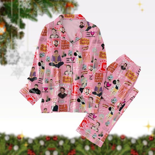 Discover Christmas Vampire Diaries Pajamas, Vampire Diaries Movie Pants Set, Damon Salvatore Character Pj Set