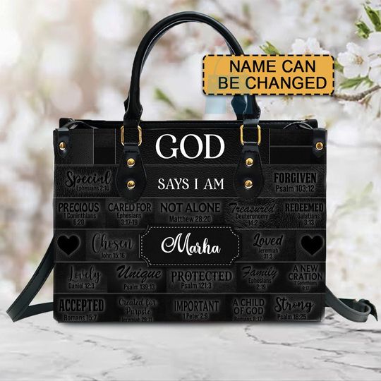 Discover Personalized Faith Religious Leather Bags, Christian Handbag