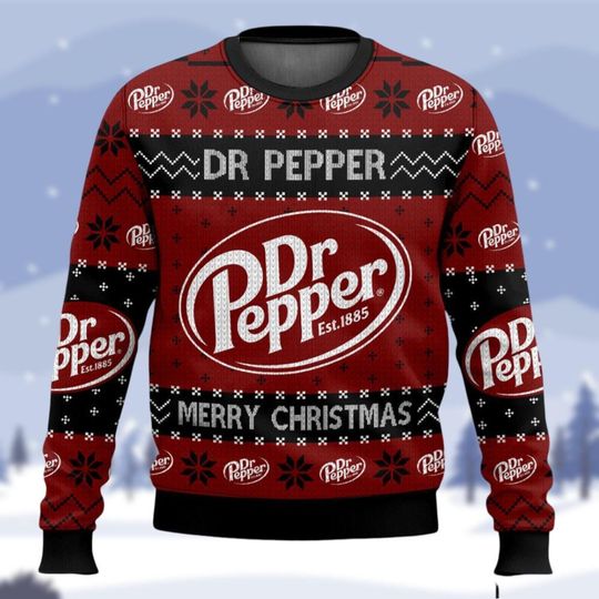 Discover Dr Pepper Christmas Sweater, Dr Pepper Fan Ugly Xmas Sweater, Soda Bottles Sweaters