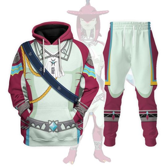 Discover Prince Sidon Zelda Costume Hoodie Jogger, The Legend Of Zelda Cosplay