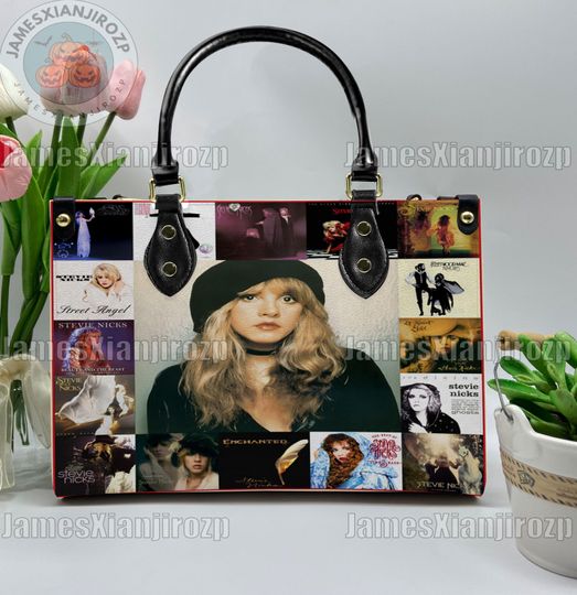 Discover Stevie Nicks Christmas Leather Handbag, Stevie Nicks Woman Handbag