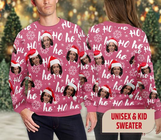 Discover Kamala Harris Funny Christmas Ugly Sweater