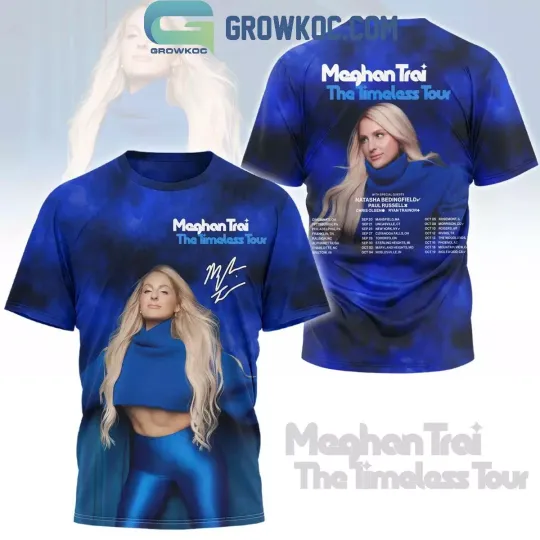 Discover Meghan Trainor 2024 The Timeless Tour Schedule 3D T-Shirt