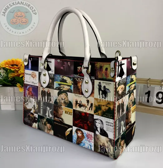 Discover Stevie Nicks Christmas Leather Handbag, Stevie Nicks Woman