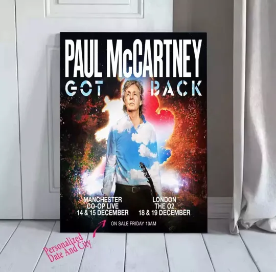 Discover Personalized P mccartney Got Back Tour 2024 Poster