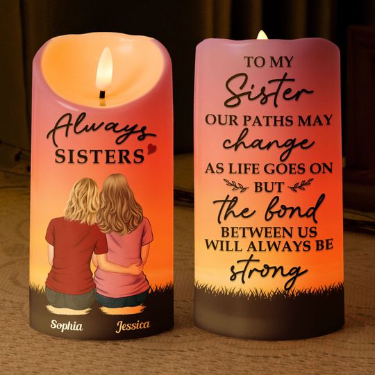 Discover The Bond Between Us Will Always Be Strong - Personalized LED Candle