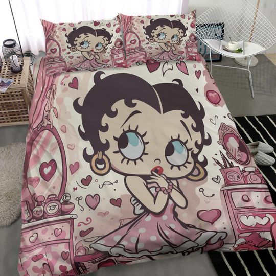 Discover Betty Boop Full Bedding Duvet Cover Set