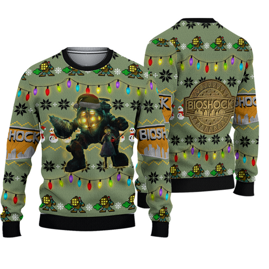 Discover Big Daddy Bioshock Ugly Christmas Sweater