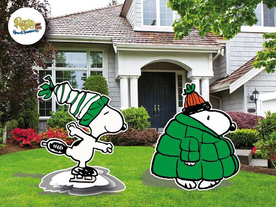 Discover Snoopy show logo Yard Sign