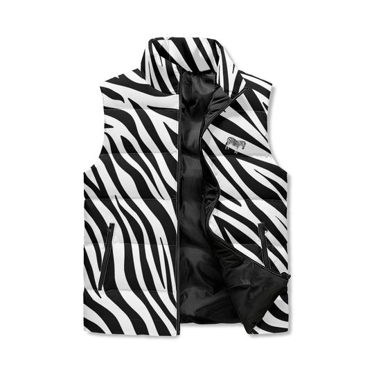 Discover Zebra Animal Print Sleeveless Jackets