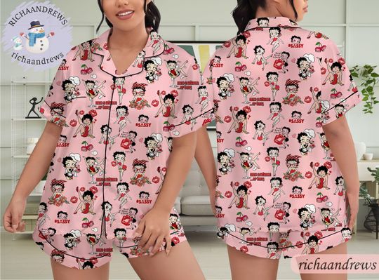 Discover Betty Boop Christmas Women's Pajamas Short Set