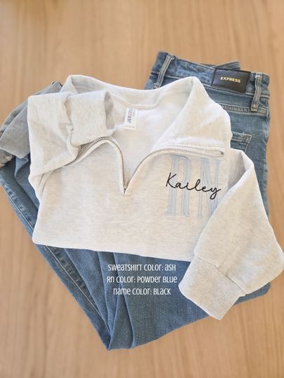 Discover Nurse Custom Quarter Zip Sweatshirt-Jerzees Nublend Quarter Zip