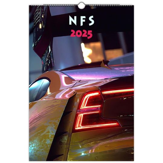 Discover Calendar 2025 Need For Speed Print - Christmas Present Gaming Gift, Street Racing Video Game